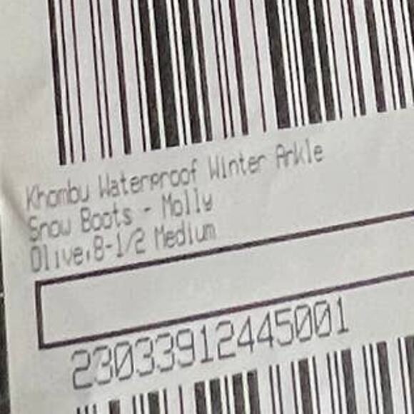 Khombu Waterproof Winter Ankle Snow Boots Size 8.5 Green - Picture 7 of 8